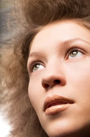 Close up image of the final makeup completed