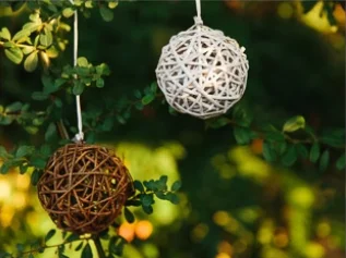 Hanging wedding decorations